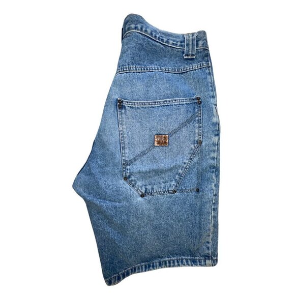 Pure Gear Men's Denim Shorts Size 36 Length 12" Medium Blue Wash Vintage - Picture 2 of 11